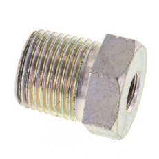 1/2'' NPT x 1/8'' NPT M/F Zinc plated Steel Reducing Ring 210 Bar - Hydraulic
