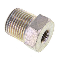 1/2'' NPT x 1/8'' NPT M/F Zinc plated Steel Reducing Ring 210 Bar - Hydraulic