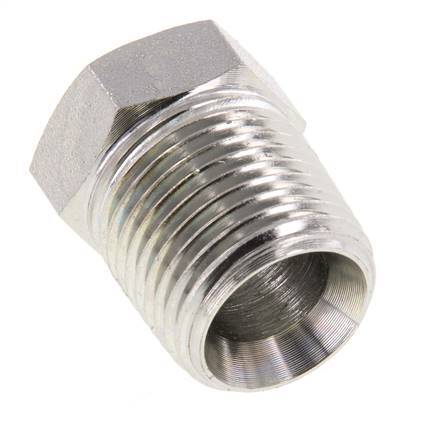 1/2'' NPT x 3/8'' NPT M/F Zinc plated Steel Reducing Ring 210 Bar - Hydraulic