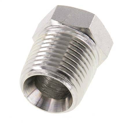 1/2'' NPT x 3/8'' NPT M/F Zinc plated Steel Reducing Ring 210 Bar - Hydraulic