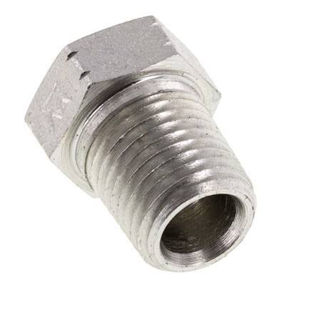 Anneau réducteur en acier zingué 1/4'' NPT x 1/8'' NPT M/F 275 Bar - Hydraulique [2 Pièces]