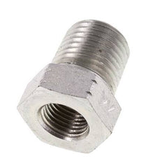 Anneau réducteur en acier zingué 1/4'' NPT x 1/8'' NPT M/F 275 Bar - Hydraulique [2 Pièces]