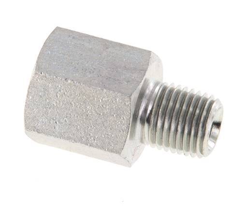 1/4'' NPT x 3/8'' NPT M/F Zinc plated Steel Reducing Ring 210 Bar - Hydraulic