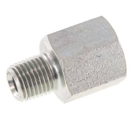 1/4'' NPT x 3/8'' NPT M/F Zinc plated Steel Reducing Ring 210 Bar - Hydraulic