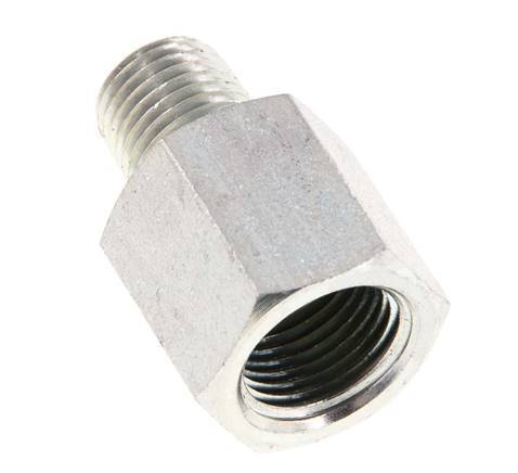 1/4'' NPT x 3/8'' NPT M/F Zinc plated Steel Reducing Ring 210 Bar - Hydraulic