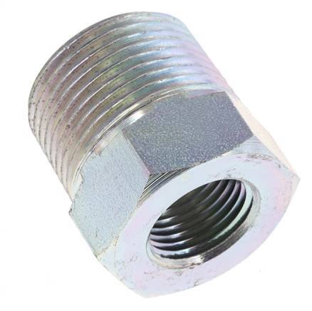 Anneau réducteur en acier zingué 3/4'' NPT x 3/8'' NPT M/F 170 Bar - Hydraulique