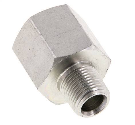 Bague réductrice en acier zingué 3/8'' NPT x 1/2'' NPT M/F 210 Bar - Hydraulique