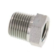 Bague réductrice en acier zingué 3/8'' NPT x 1/4'' NPT M/F 210 Bar - Hydraulique [2 Pièces]