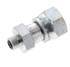 UNS 1''-14 x UNF 9/16''-18 F/M Zinc plated Steel Reducing Adapter ORFS 400 Bar - Hydraulic