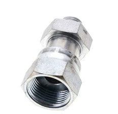 Adaptateur réducteur en acier zingué UNS 1''-14 x UNF 9/16''-18 F/M ORFS 400 Bar - Hydraulique