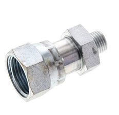 Adaptateur réducteur en acier zingué UNS 1''-14 x UNF 9/16''-18 F/M ORFS 400 Bar - Hydraulique