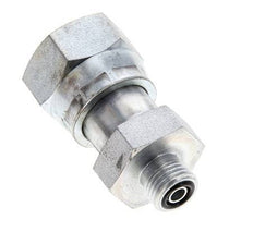 Adaptateur réducteur en acier zingué UNS 1''-14 x UNF 9/16''-18 F/M ORFS 400 Bar - Hydraulique