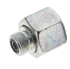 Adaptateur réducteur en acier zingué UNS 1''-14 x UN 11/16''-16 F/M ORFS 400 Bar - Hydraulique