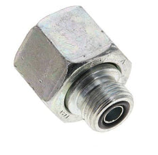 Adaptateur réducteur en acier zingué UNS 1''-14 x UN 11/16''-16 F/M ORFS 400 Bar - Hydraulique