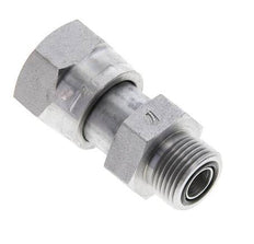 Adaptateur réducteur en acier zingué UNS 1''-14 x UN 13/16''-16 F/M ORFS 400 Bar - Hydraulique