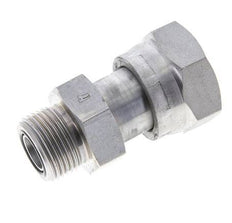 Adaptateur réducteur en acier zingué UN 1-3/16''-12 x UNS 1''-14 F/M ORFS 400 Bar - Hydraulique