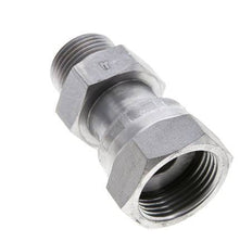 Adaptateur réducteur en acier zingué UN 1-3/16''-12 x UNS 1''-14 F/M ORFS 400 Bar - Hydraulique