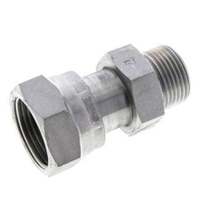 Adaptateur réducteur en acier zingué UN 1-3/16''-12 x UNS 1''-14 F/M ORFS 400 Bar - Hydraulique