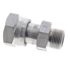 Adaptateur réducteur en acier zingué UN 1-3/16''-12 x UNS 1''-14 F/M ORFS 400 Bar - Hydraulique