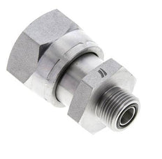 Adaptateur réducteur en acier zingué UN 1-7/16''-12 x UN 13/16''-16 F/M ORFS 400 Bar - Hydraulique