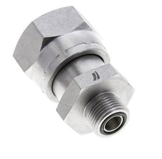 Adaptateur réducteur en acier zingué UN 1-7/16''-12 x UN 13/16''-16 F/M ORFS 400 Bar - Hydraulique
