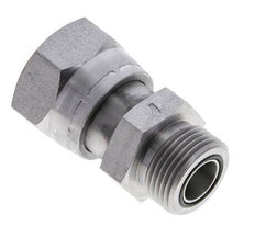 Adaptateur réducteur en acier zingué UN 1-7/16''-12 x UN 1-3/16''-12 M/F ORFS 400 Bar - Hydraulique