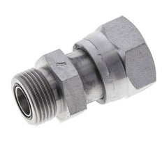 Adaptateur réducteur en acier zingué UN 1-7/16''-12 x UN 1-3/16''-12 M/F ORFS 400 Bar - Hydraulique