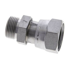 Adaptateur réducteur en acier zingué UN 1-7/16''-12 x UN 1-3/16''-12 M/F ORFS 400 Bar - Hydraulique