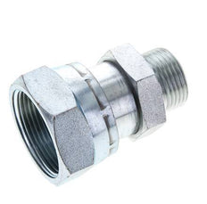 Adaptateur réducteur en acier zingué UN 1-11/16''-12 x UN 1-3/16''-12 M/F ORFS 250 Bar - Hydraulique