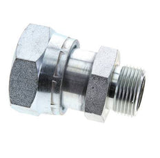 Adaptateur réducteur en acier zingué UN 1-11/16''-12 x UN 1-3/16''-12 M/F ORFS 250 Bar - Hydraulique