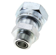 Adaptateur réducteur en acier zingué UN 1-11/16''-12 x UN 1-3/16''-12 M/F ORFS 250 Bar - Hydraulique