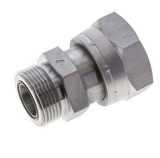 UN 1-11/16''-12 x UN 1-7/16''-12 F/M Zinc plated Steel Reducing Adapter ORFS 250 Bar - Hydraulic