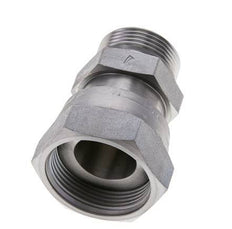 UN 1-11/16''-12 x UN 1-7/16''-12 F/M Zinc plated Steel Reducing Adapter ORFS 250 Bar - Hydraulic