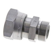 UN 1-11/16''-12 x UN 1-7/16''-12 F/M Zinc plated Steel Reducing Adapter ORFS 250 Bar - Hydraulic