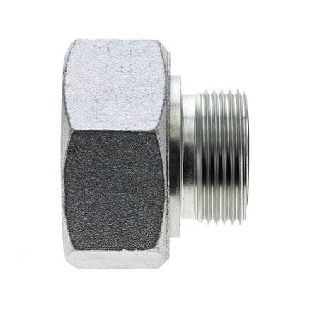 Adaptateur réducteur en acier zingué UN 2''-12 x UN 1-7/16''-12 M/F ORFS 250 Bar - Hydraulique