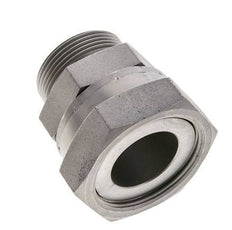 Adaptateur réducteur en acier zingué UN 2''-12 x UN 1-11/16''-12 F/M ORFS 250 Bar - Hydraulique