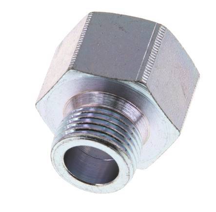 Adaptateur réducteur en acier zingué M18 x M22 M/F 40 Bar - Hydraulique