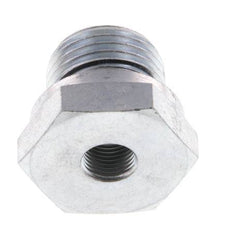 Adaptateur réducteur G 1/2'' x G 1/8'' M/F en acier zingué 630 Bar - Hydraulique [2 Pièces]
