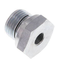 Adaptateur réducteur G 1/2'' x G 1/8'' M/F en acier zingué 630 Bar - Hydraulique [2 Pièces]