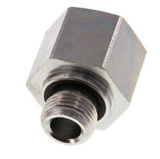 Adaptateur réducteur en acier zingué G 1/2'' x G 3/4'' M/F 400 Bar - Hydraulique