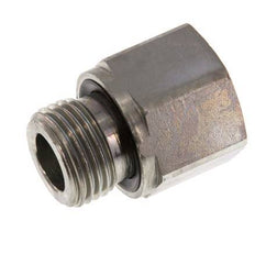 Adaptateur réducteur G 1/2'' x G 3/8'' M/F en acier zingué 630 Bar - Hydraulique [2 Pièces]