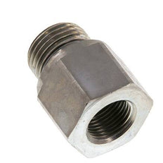 Adaptateur réducteur G 1/2'' x G 3/8'' M/F en acier zingué 630 Bar - Hydraulique [2 Pièces]