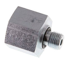 Adaptateur réducteur G 1/4'' x G 1/2'' M/F en acier zingué 630 Bar - Hydraulique [2 Pièces]