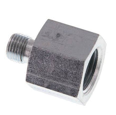 Adaptateur réducteur G 1/4'' x G 1/2'' M/F en acier zingué 630 Bar - Hydraulique [2 Pièces]