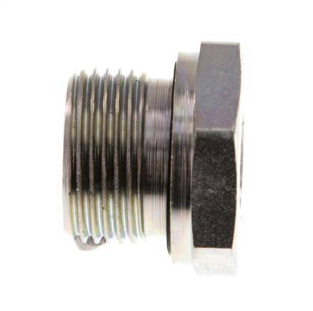 G 3/4'' x G 1/4'' M/F Zinc plated Steel Reducing Adapter 400 Bar - Hydraulic [2 Pieces]