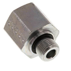 G 3/8'' x G 1/2'' M/F Zinc plated Steel Reducing Adapter 630 Bar - Hydraulic [2 Pieces]
