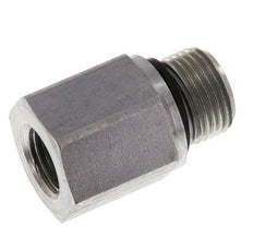 Adaptateur réducteur G 3/8'' x G 1/4'' M/F en acier zingué 630 Bar - Hydraulique [2 Pièces].