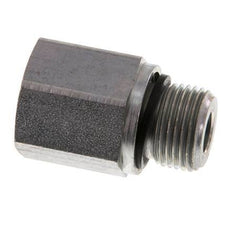 Adaptateur réducteur G 3/8'' x G 1/4'' M/F en acier zingué 630 Bar - Hydraulique [2 Pièces].