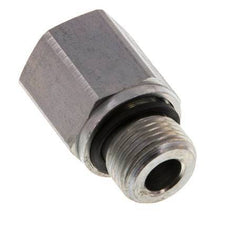 Adaptateur réducteur G 3/8'' x G 1/4'' M/F en acier zingué 630 Bar - Hydraulique [2 Pièces].