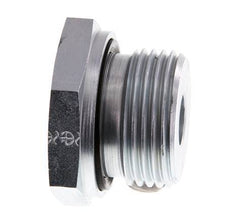 Adaptateur réducteur en acier zingué G 1'' x G 1/4'' M/F 400 Bar - Hydraulique